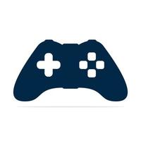 joystick del juego o logotipo del controlador del dispositivo. diseño del logotipo del juego, icono del joystick del juego. vector