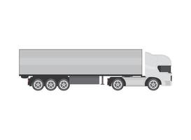 truck trailer cargo mockup vector