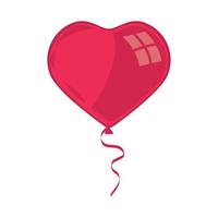 balloon shape heart vector