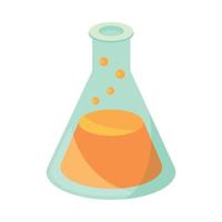 isometric chemical flask vector