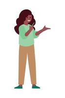 mujer con smartphone vector