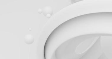Abstract background using wave pattern and small balls with 3D effect on gray and white background, there is space on the left, 3d rendering and 4K size photo