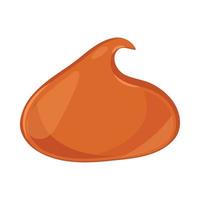 caramel isolated flat icon vector