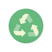 reciclaje de energía verde vector