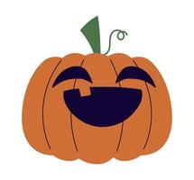 calabaza de halloween feliz vector