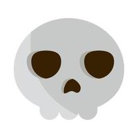 skull cartoon halloween vector