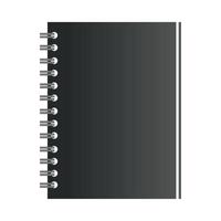 mockup notebook stationery vector