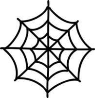 Hand Drawn spider web illustration vector