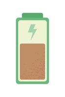 green energy battery vector