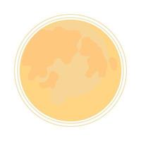 full moon sky vector
