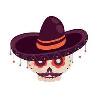 dia de los muertos catrina vector