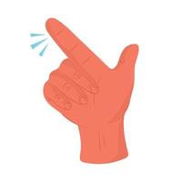 hand pointing gesture vector