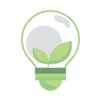 light bulb green energy vector