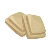 white chocolate candy vector