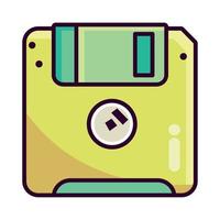 floppy disk 90s modern style vector