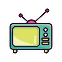 television 90s modern style vector