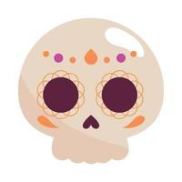 skull day of the dead vector