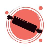 rolling pin icon vector