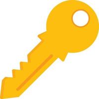 Key Flat Icon vector