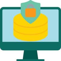 Database Flat Icon vector