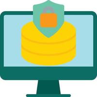 Database Flat Icon vector