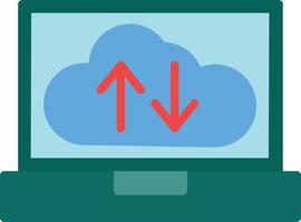 Backup Copy Flat Icon vector