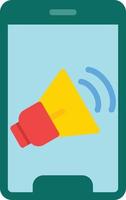 Loudspeaker Flat Icon vector