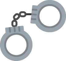 Handcuffs Flat Icon vector
