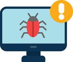 Bug Flat Icon vector