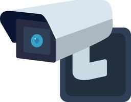 Security Camera Flat Icon vector
