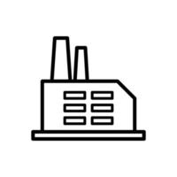 factory building icon vector design template