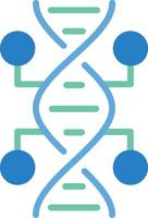 Dna Flat Icon vector