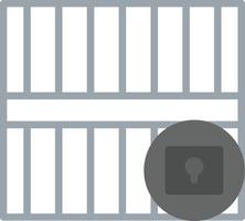 Jail Flat Icon vector