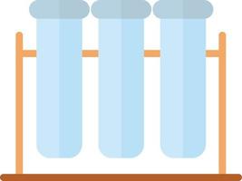 Test Tube Flat Icon vector