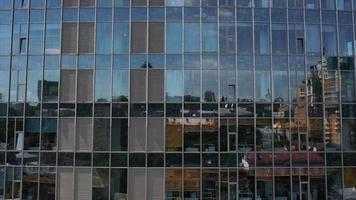 Highly reflective windows of a modern skyscraper video