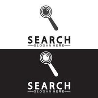 Search Logo With Magnifying Glass And Eye Symbol icon vector