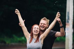 beautiful couple enjoying life photo