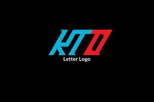 logotipo de la letra kto vector