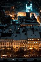 Winter view on the downtown photo