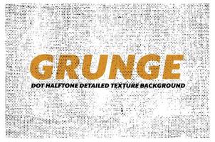 Grunge dot halftone detailed texture background vector