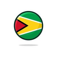 Guyana Flag Icon. vector