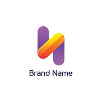 N Abstract Logo Design vector