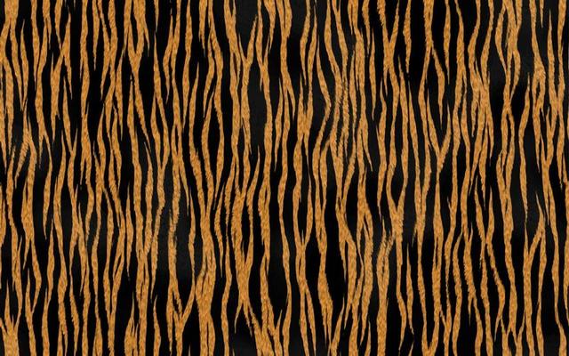camouflage tiger seamless pattern texture yellow background and black stripes furry elegant print