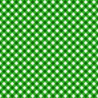 Green and white checkered plaid seamless pattern. Graphic for spring summer tablecloth, picnic blanket, oilcloth, gift paper, other Easter holiday fashion textile design. vector