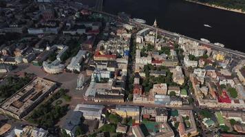 Aerial fly over view of Kyiv, Ukraine video