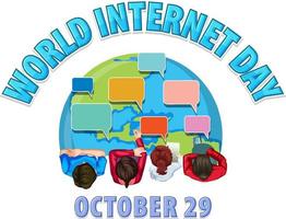 World Internet Day Banner Design vector