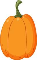 Isolated pumpkin in cartoon style vector