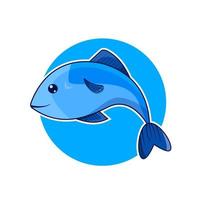 Jumping fish vector icon