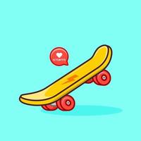 skateboard in action vector icon