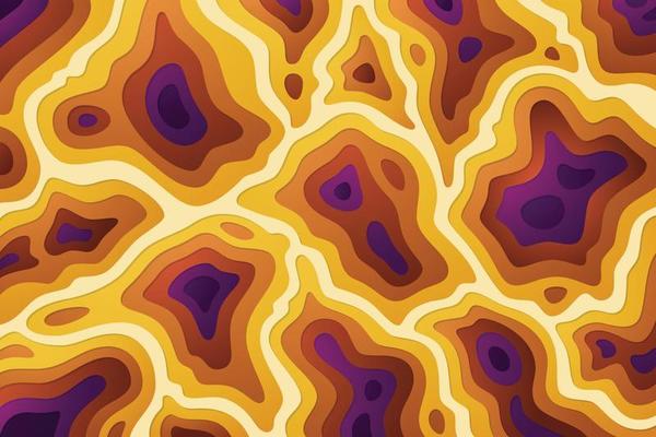 Abstract background with paper cut shape